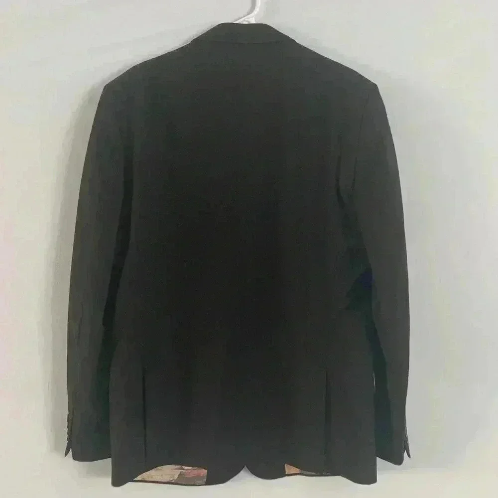 Just Cavalli Men's‎ Black Three Buttons Blazer Sport Coat US 46 IT 56